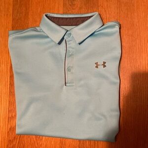Small teal under armour polo